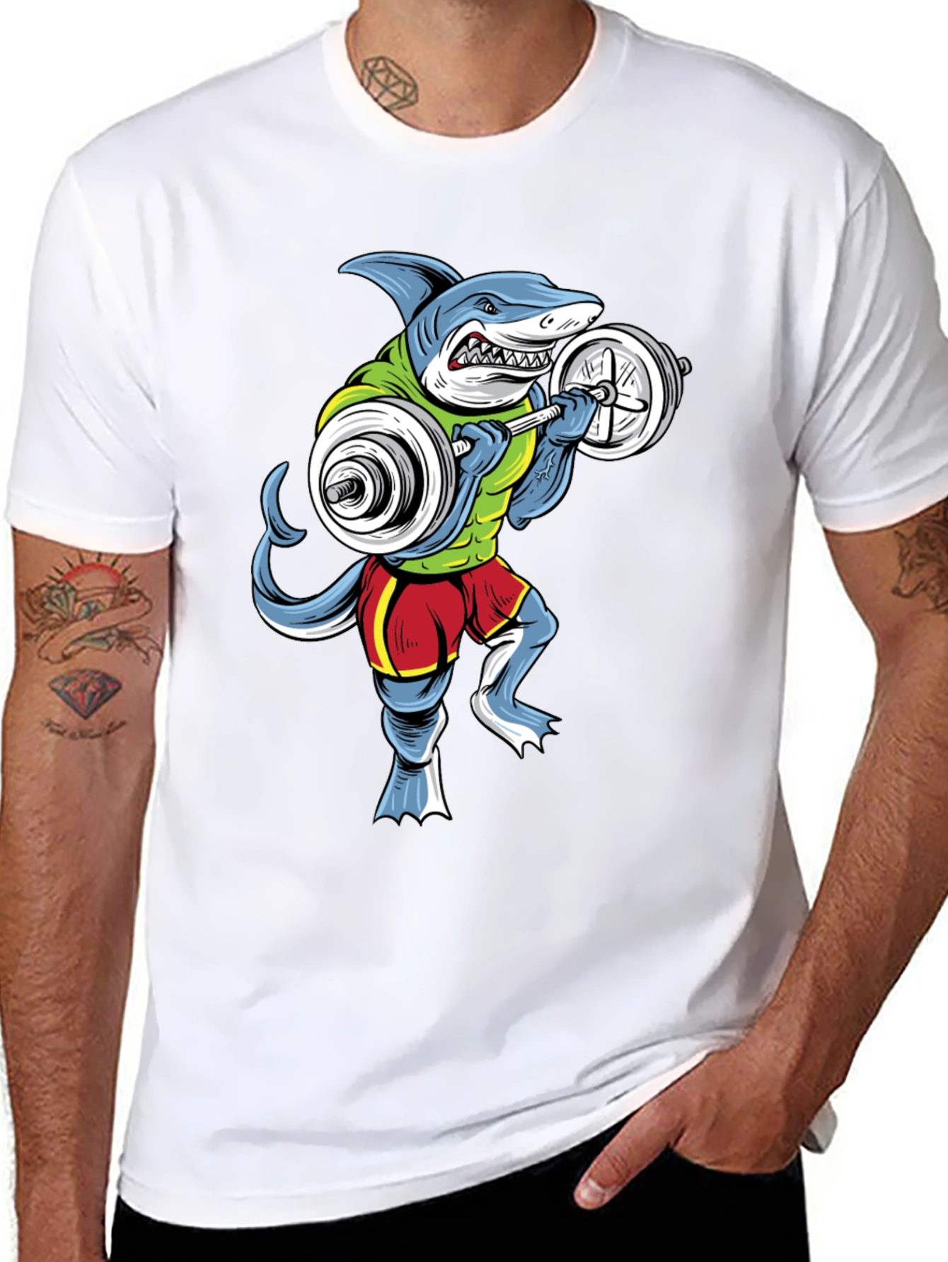 Shark Gym Workout T-Shirt