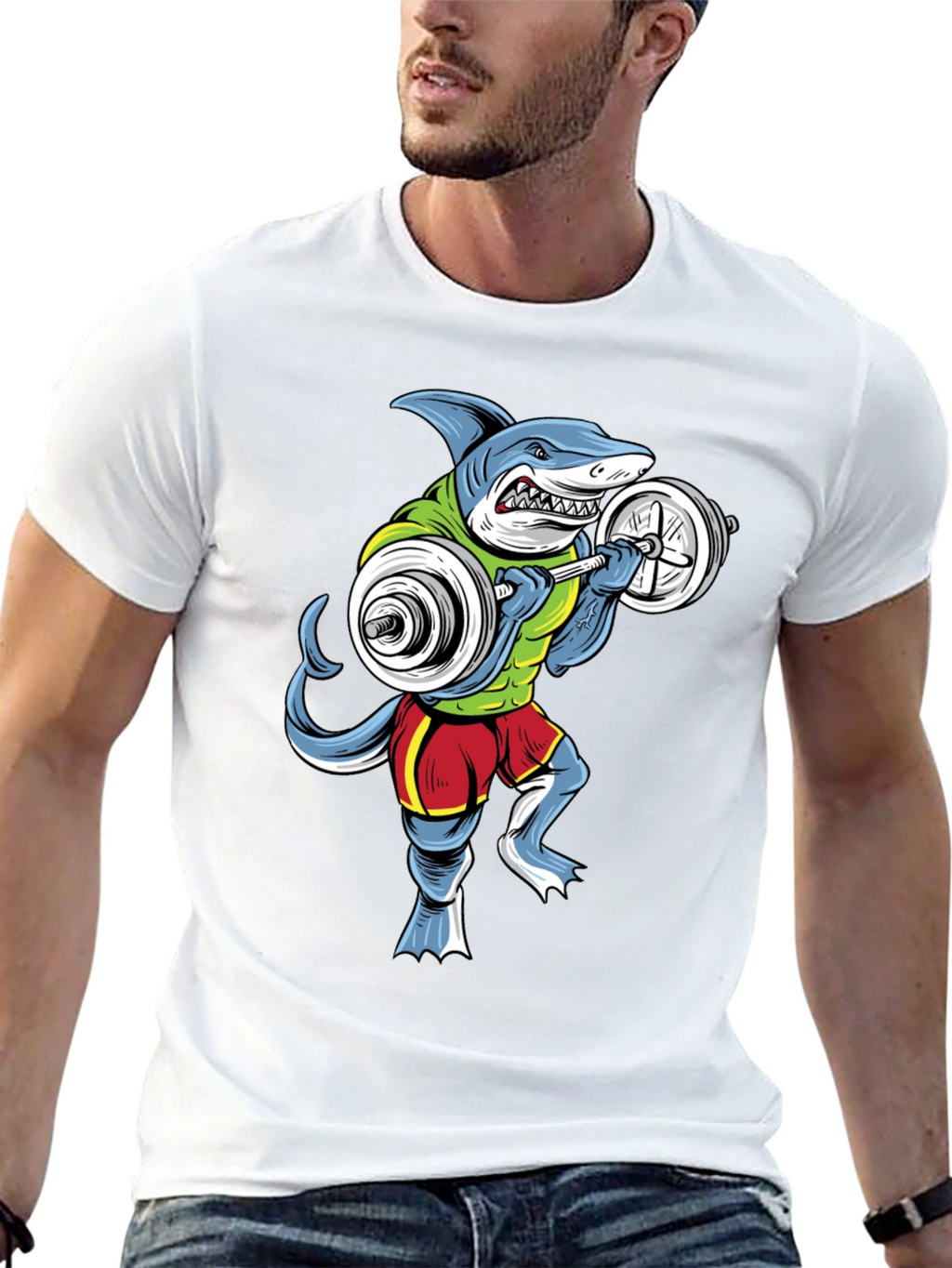 Shark Gym Workout T-Shirt