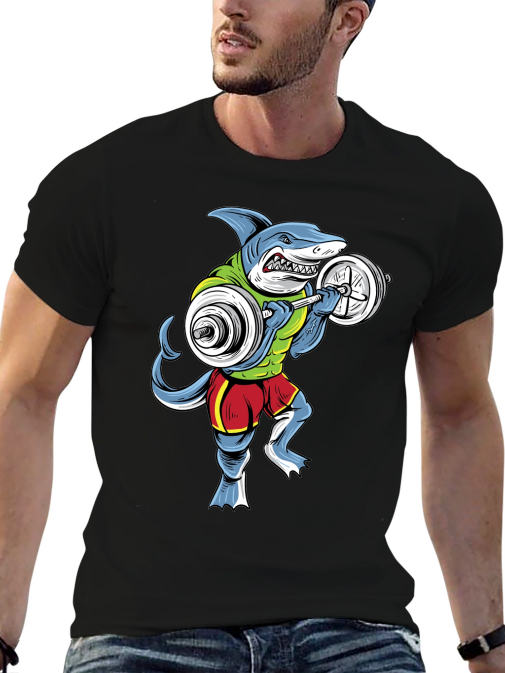 Shark Gym Workout T-Shirt