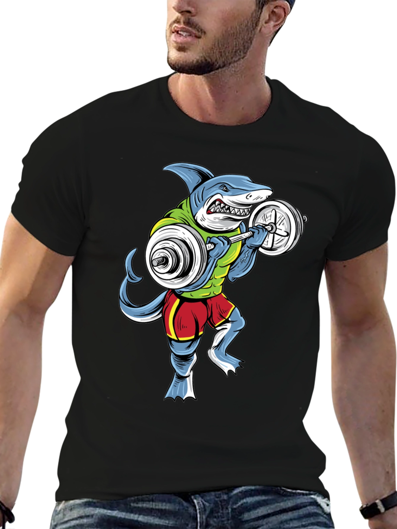 Shark Gym Workout T-Shirt