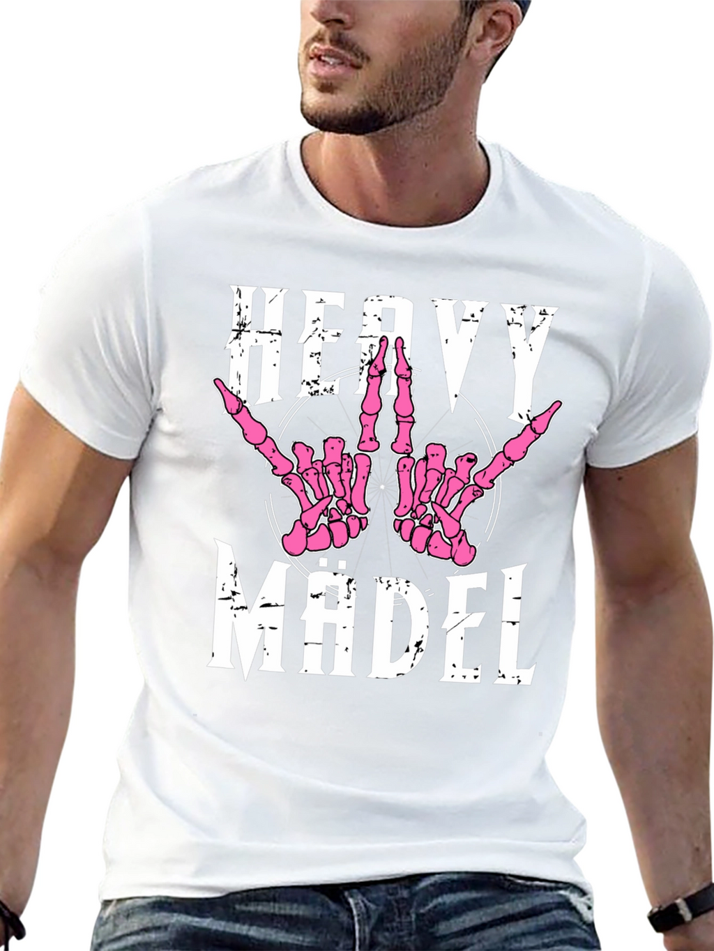 Heavy Mädel Graphic Tee - Rock On!