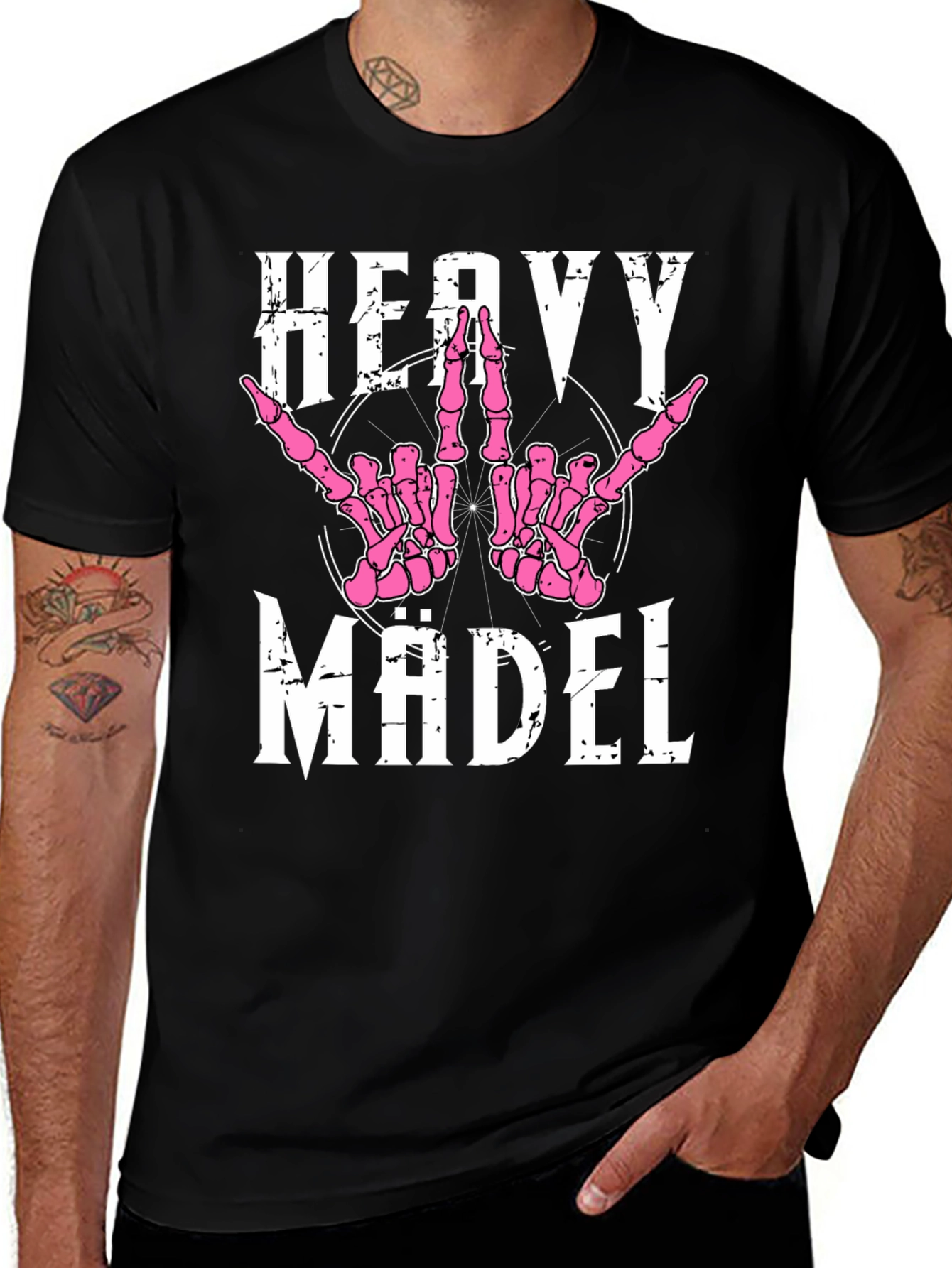 Heavy Mädel Graphic Tee - Rock On!