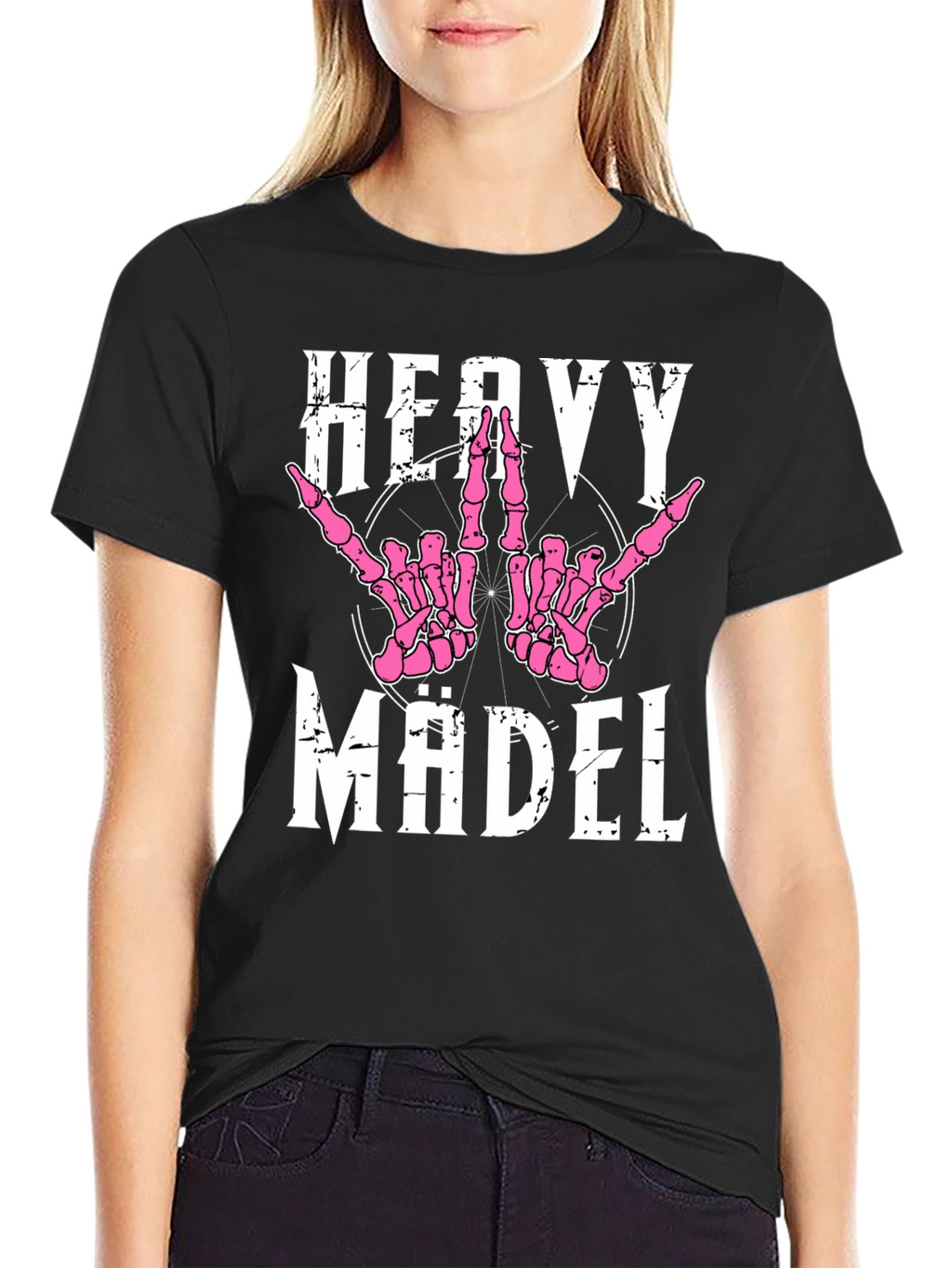 Heavy Mädel Graphic Tee - Rock On!