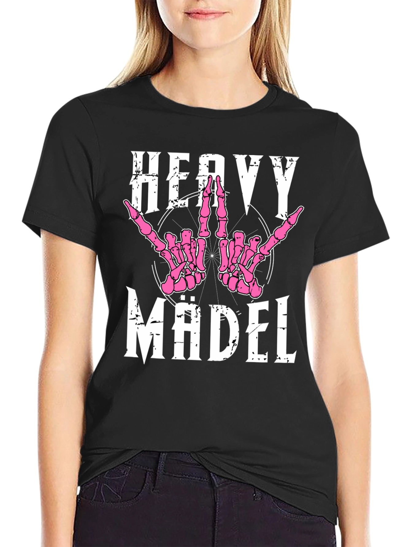 Heavy Mädel Graphic Tee - Rock On!