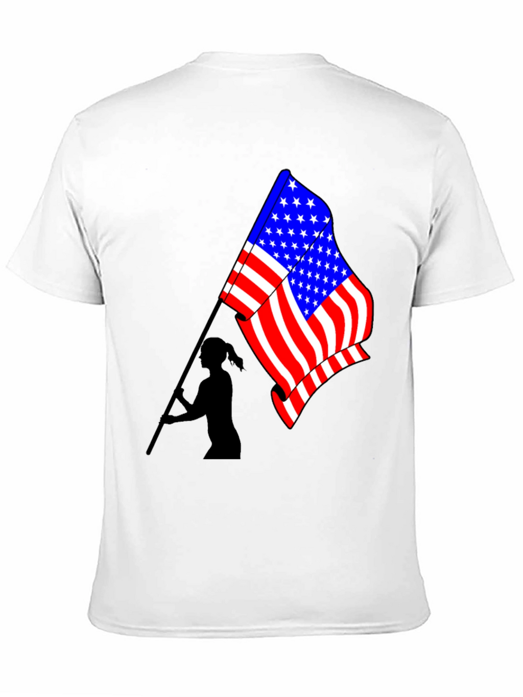 USA Flag Graphic T-Shirt - Patriotic Style