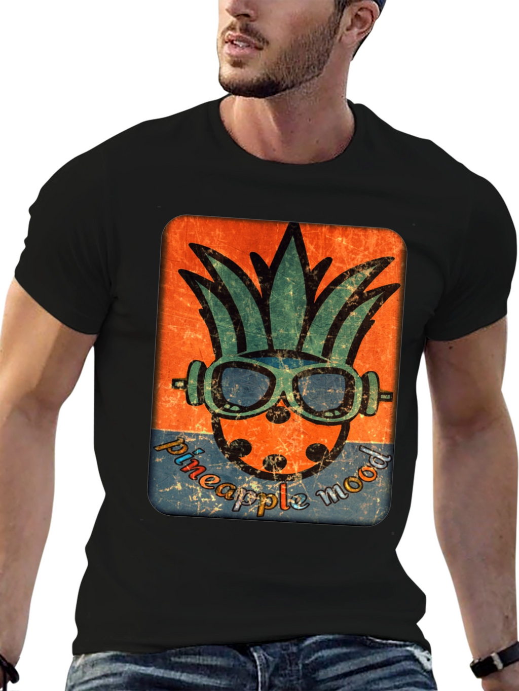 Pineapple Mood Graphic Tee - Tropical Vibe