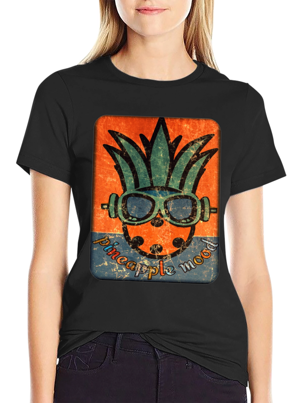 Pineapple Mood Graphic Tee - Tropical Vibe