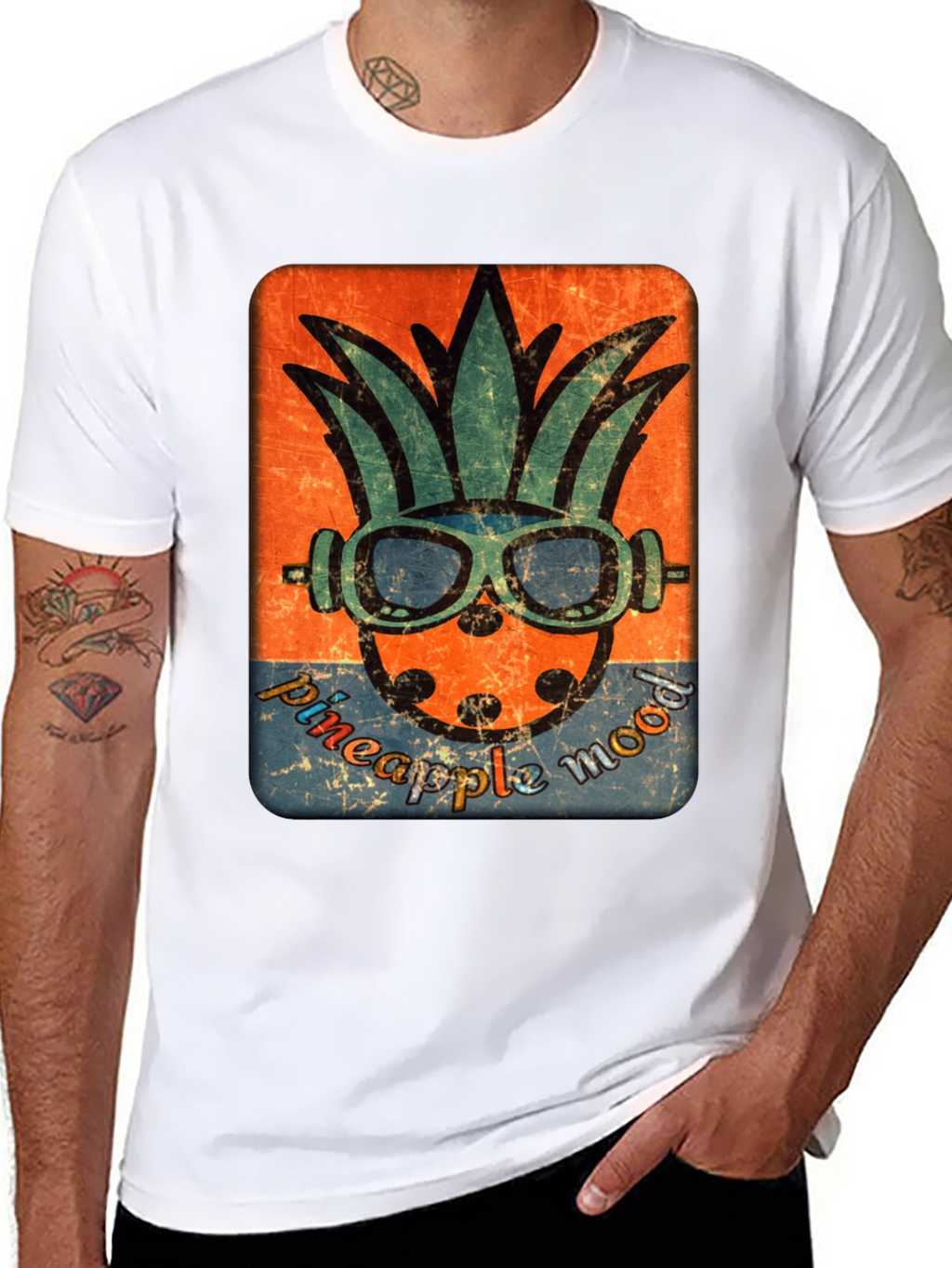 Pineapple Mood Graphic Tee - Tropical Vibe