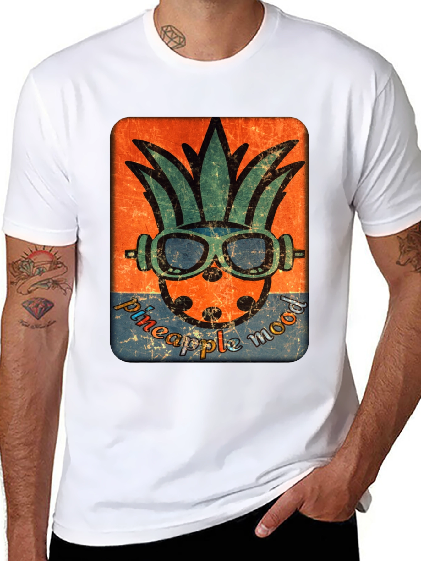 Pineapple Mood Graphic Tee - Tropical Vibe