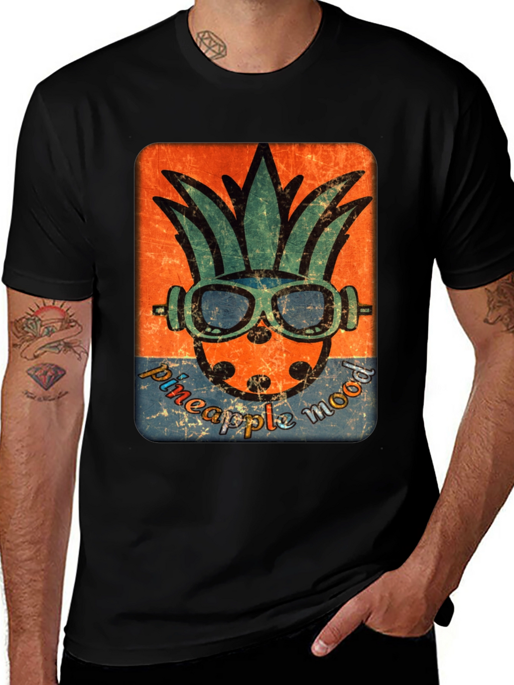 Pineapple Mood Graphic Tee - Tropical Vibe