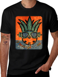 Pineapple Mood Graphic Tee - Tropical Vibe