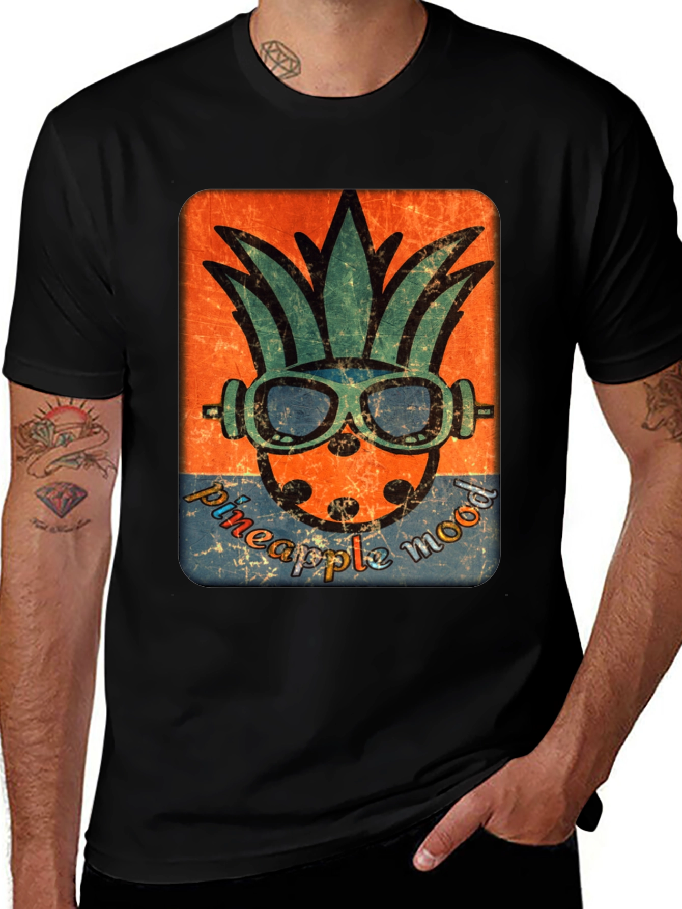 Pineapple Mood Graphic Tee - Tropical Vibe