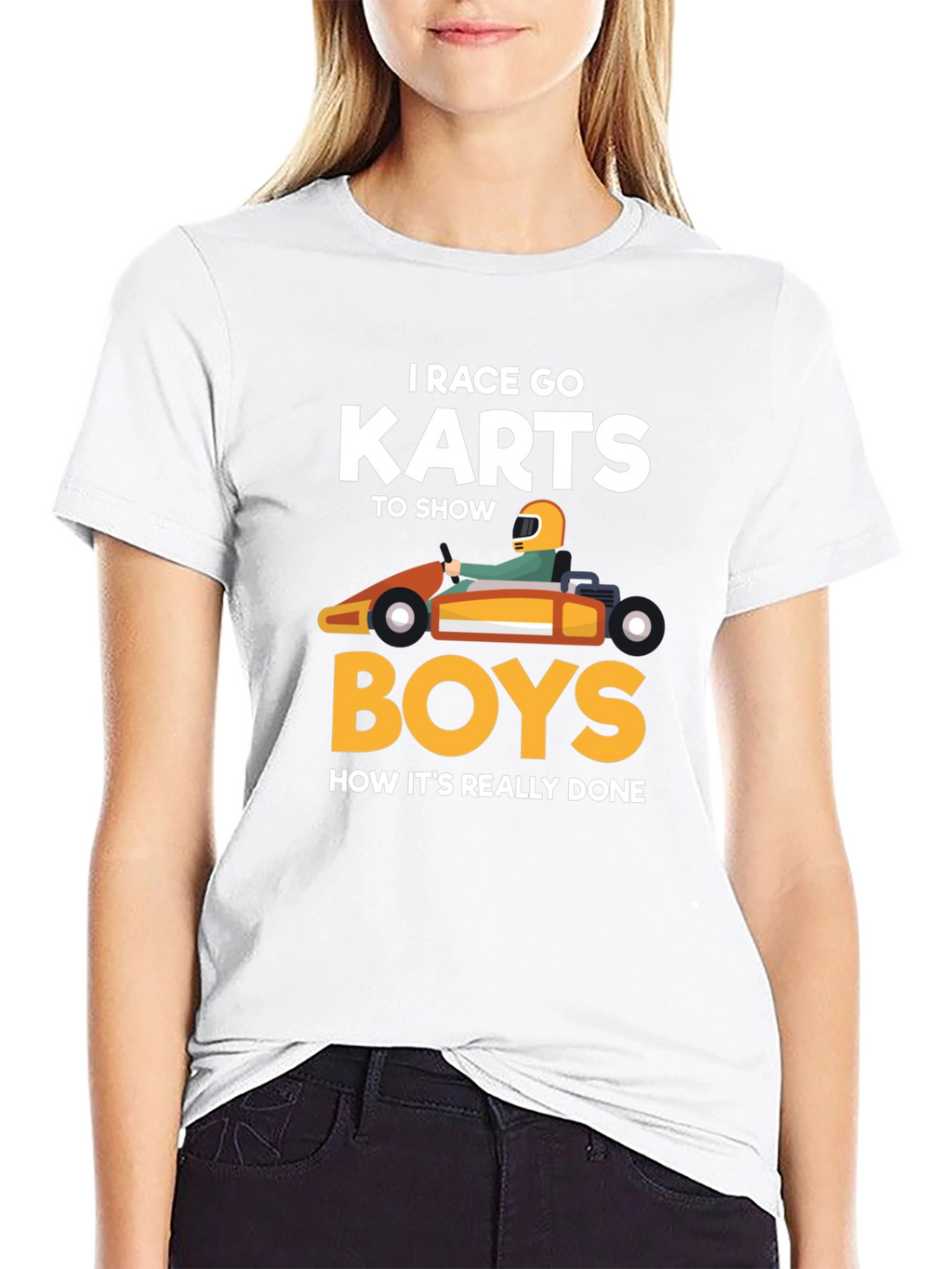 I Race Go Karts T-Shirt Funny Kart Racing Tee