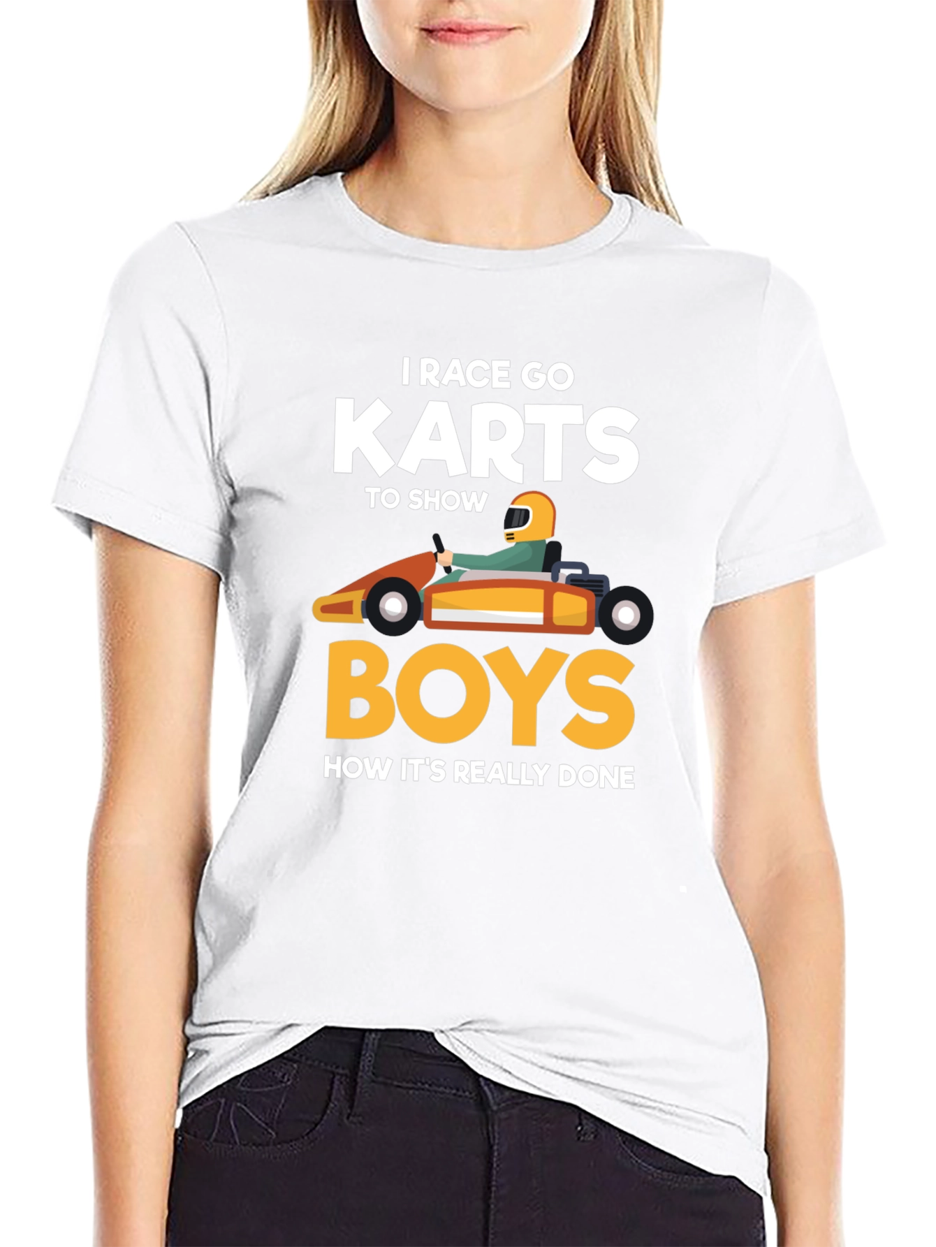 I Race Go Karts T-Shirt Funny Kart Racing Tee