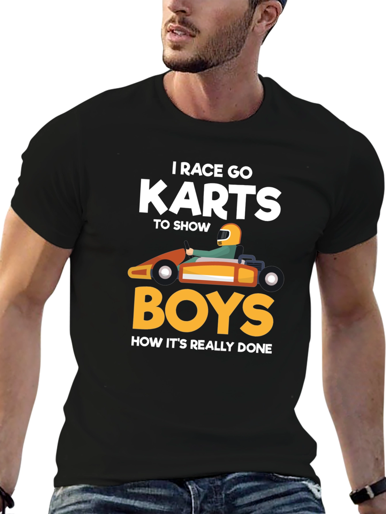 I Race Go Karts T-Shirt Funny Kart Racing Tee
