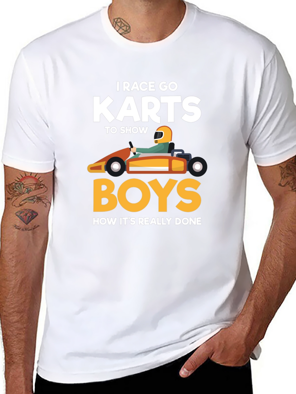I Race Go Karts T-Shirt Funny Kart Racing Tee