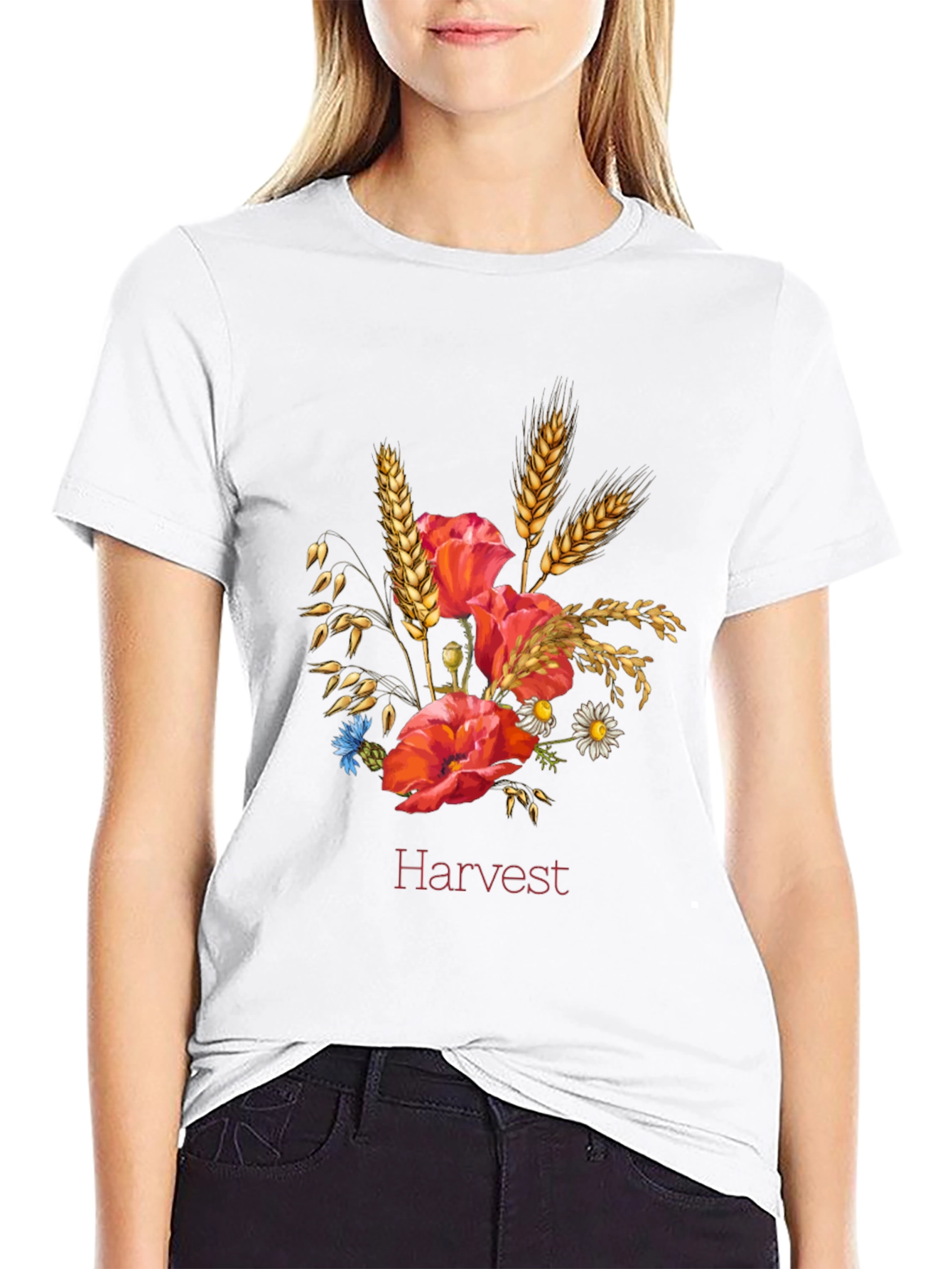Harvest Floral Graphic Print T-Shirt