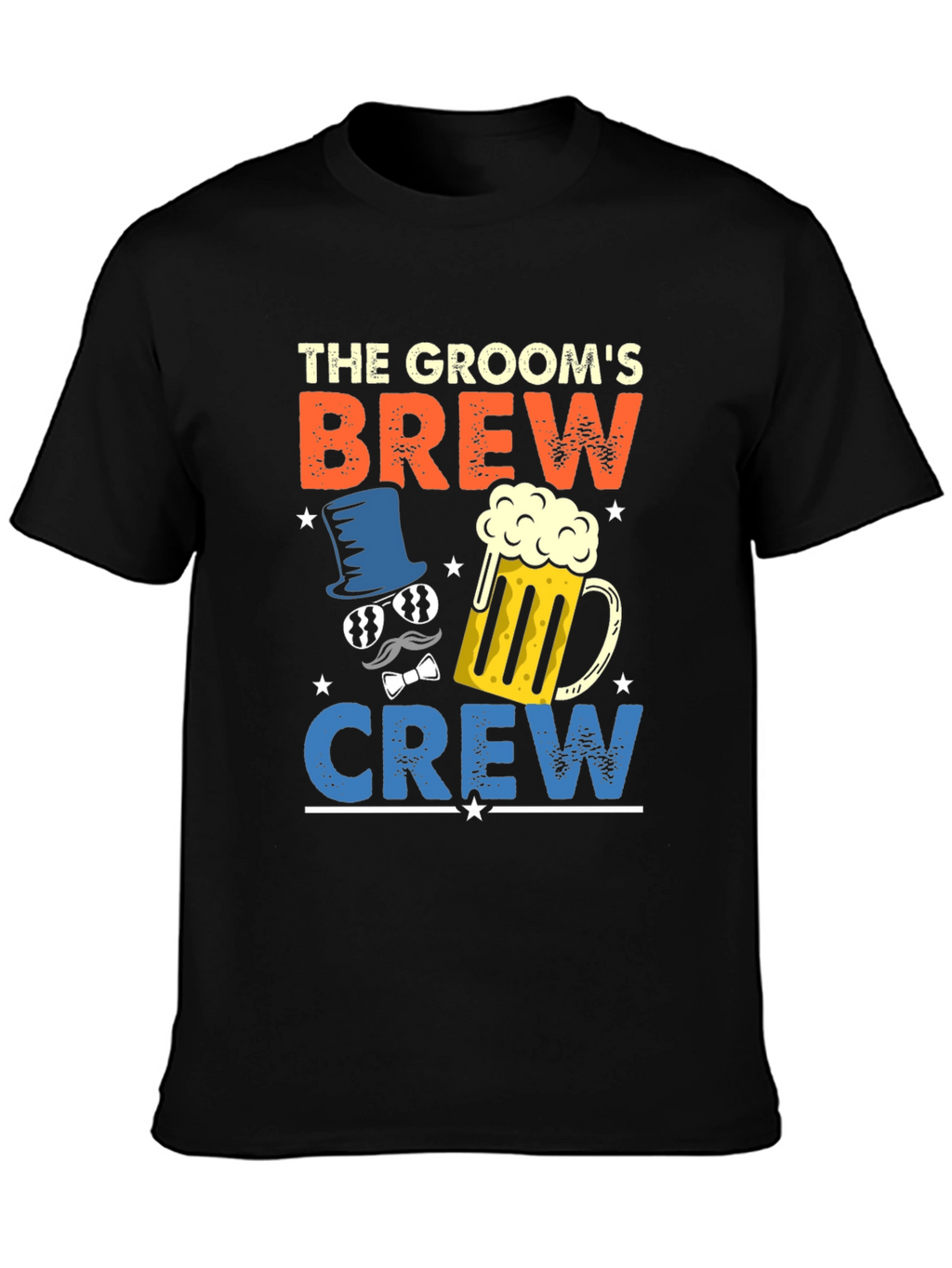 Grooms Brew Crew T-Shirt - Bachelor Party Tee