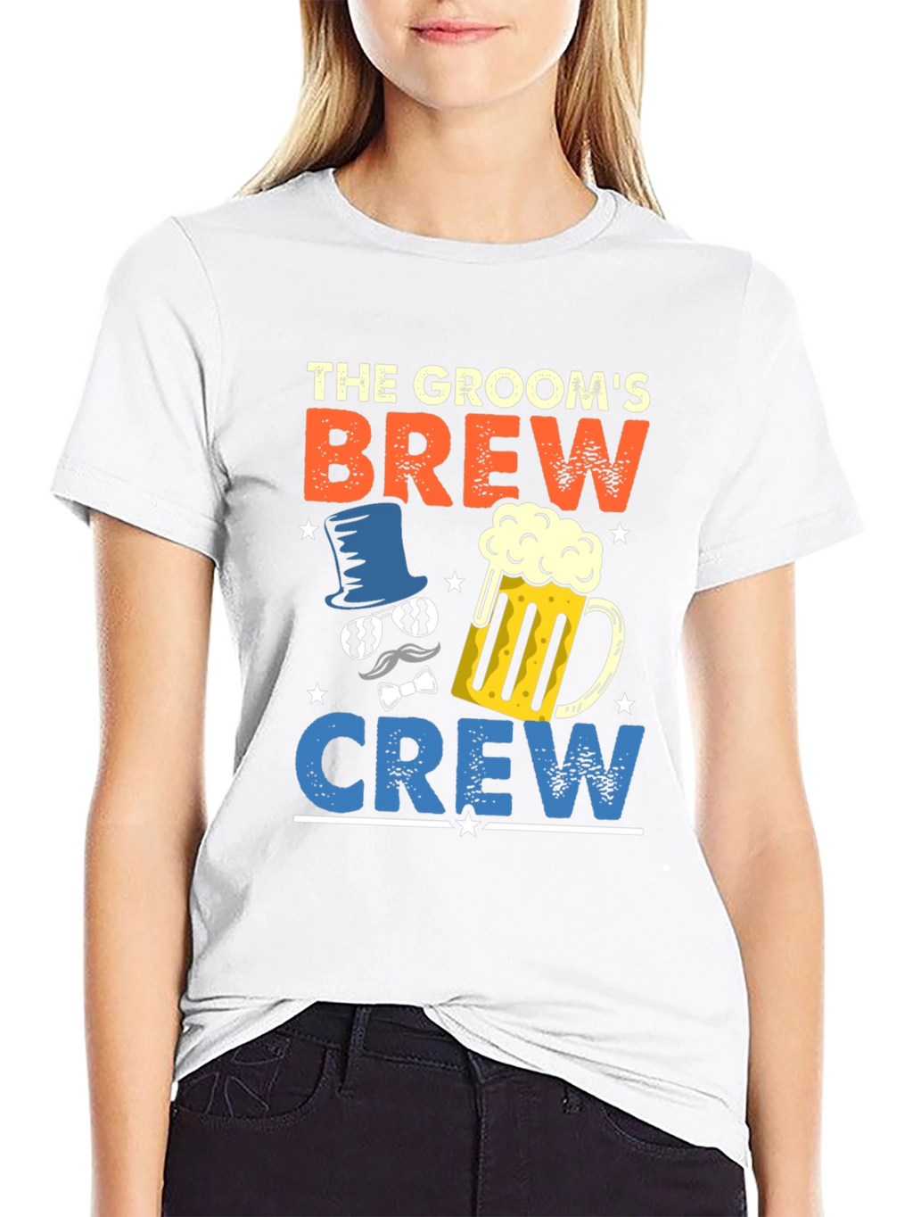 Grooms Brew Crew T-Shirt - Bachelor Party Tee