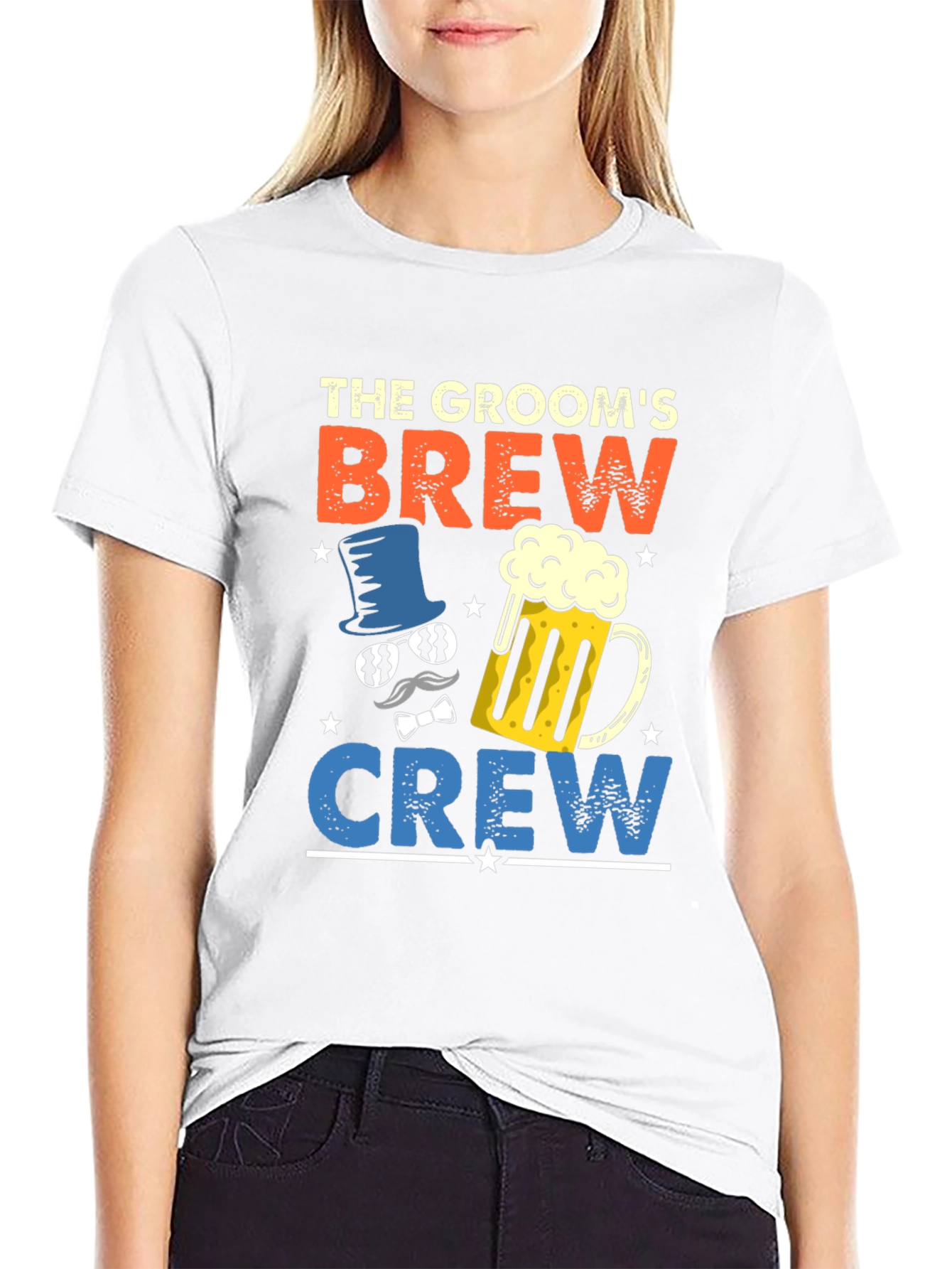 Grooms Brew Crew T-Shirt - Bachelor Party Tee
