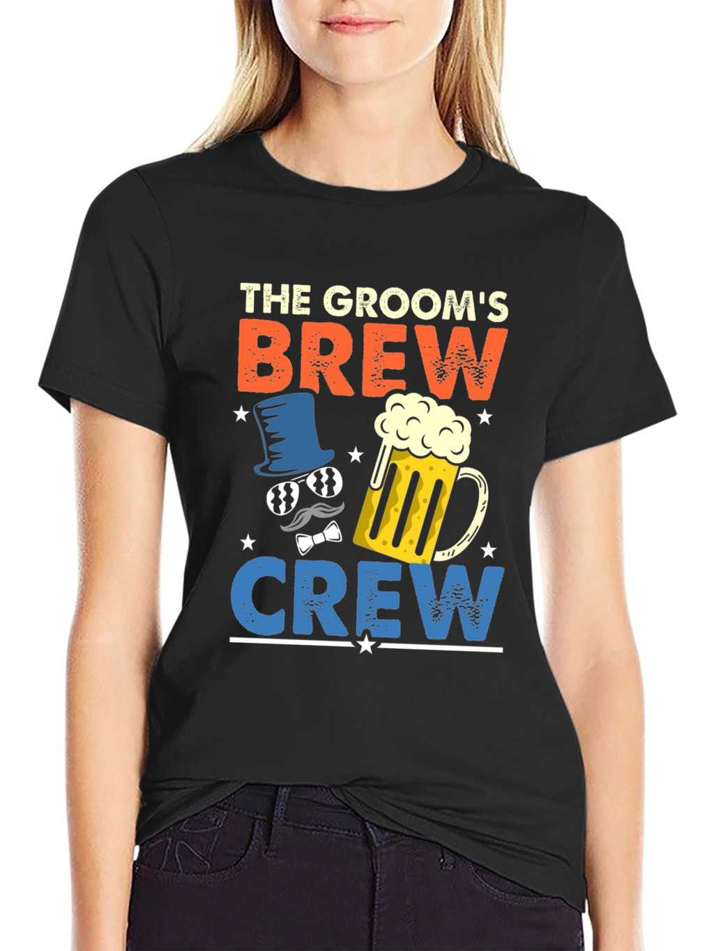 Grooms Brew Crew T-Shirt - Bachelor Party Tee
