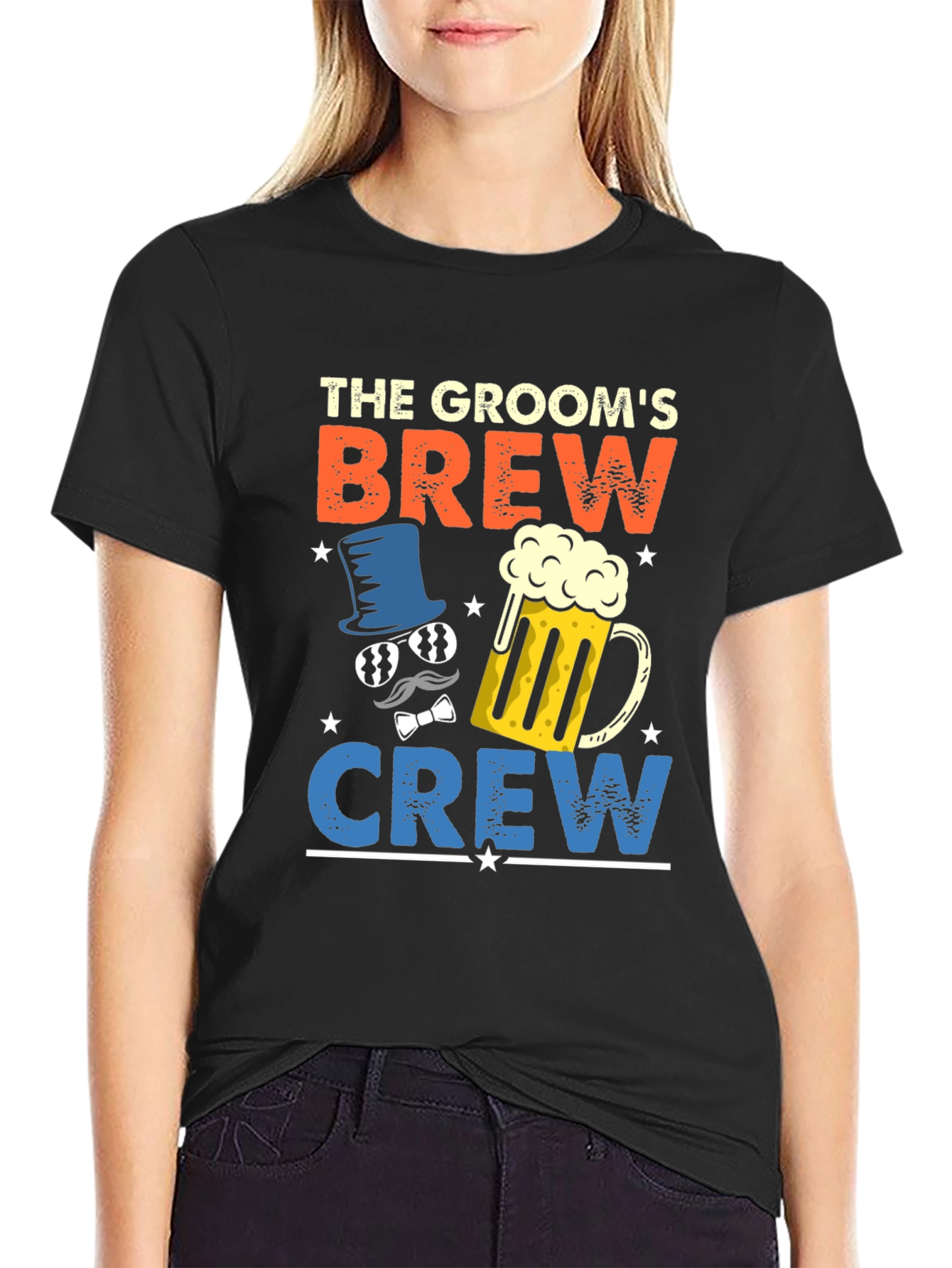 Grooms Brew Crew T-Shirt - Bachelor Party Tee