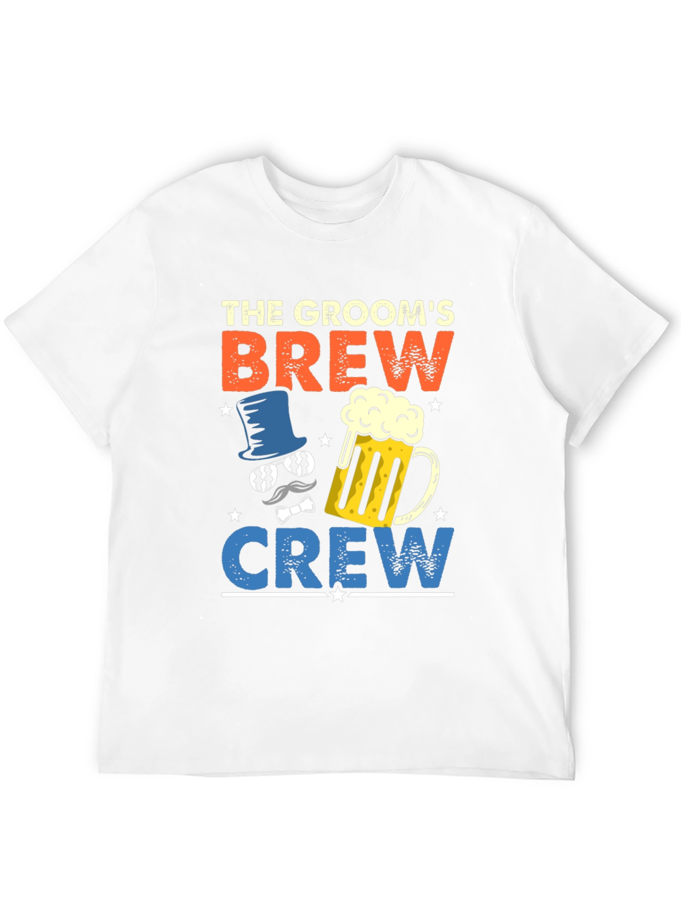 Grooms Brew Crew T-Shirt - Bachelor Party Tee