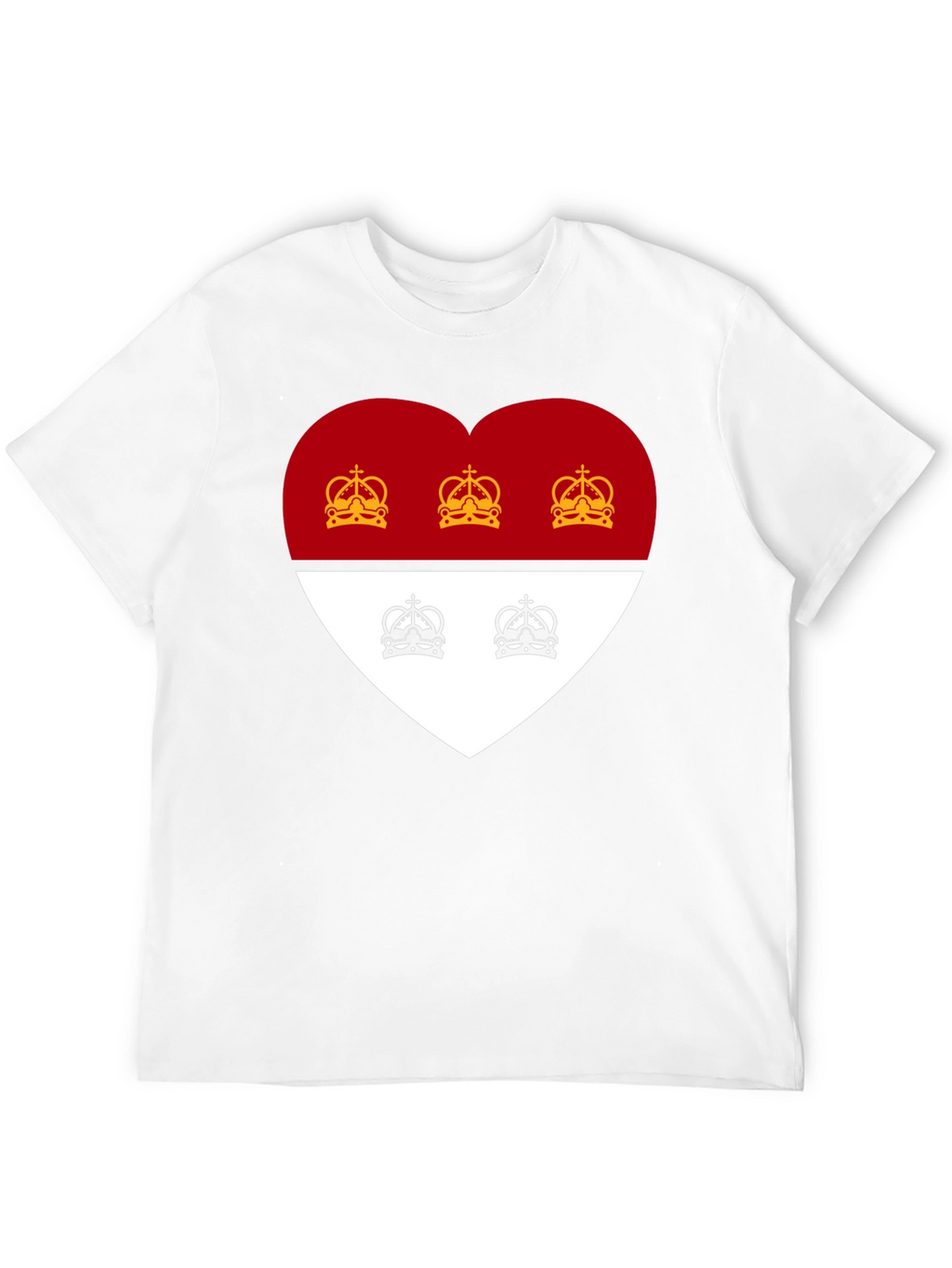 Heart Crest Graphic Tee - Stylish Black T-Shirt