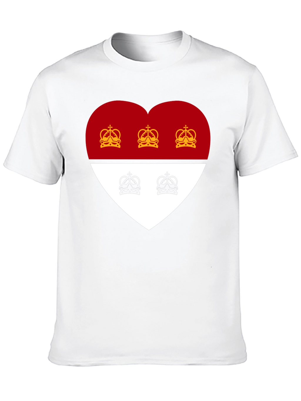 Heart Crest Graphic Tee - Stylish Black T-Shirt