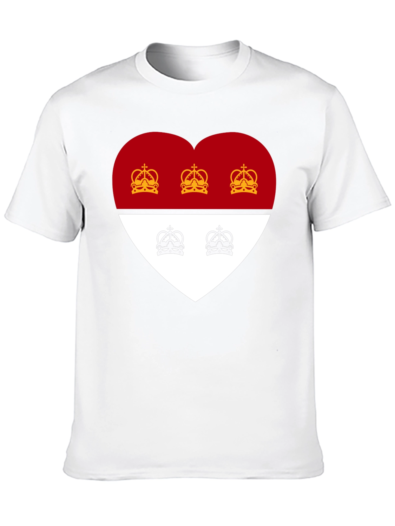 Heart Crest Graphic Tee - Stylish Black T-Shirt