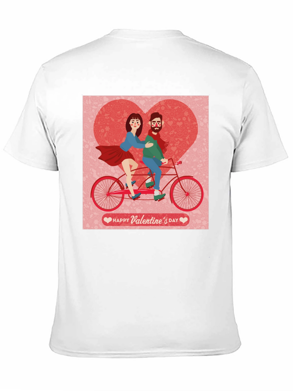 Valentines Day Couple Tandem Bike T-Shirt