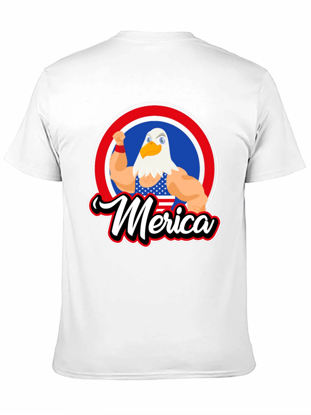 Patriotic Merica Eagle Graphic T-Shirt