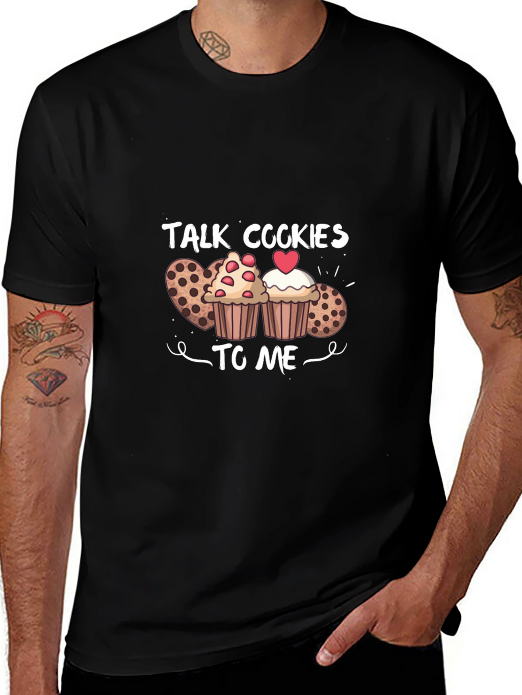 Talk Cookies To Me T-Shirt Black