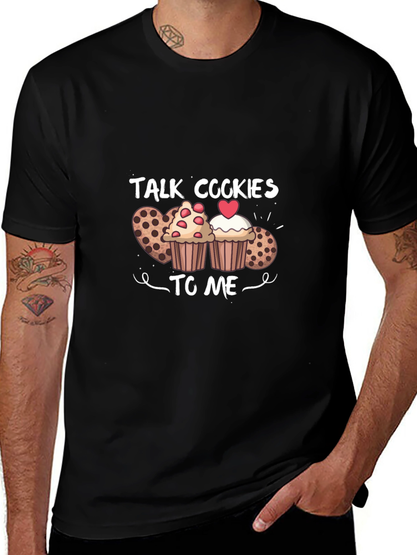 Talk Cookies To Me T-Shirt Black