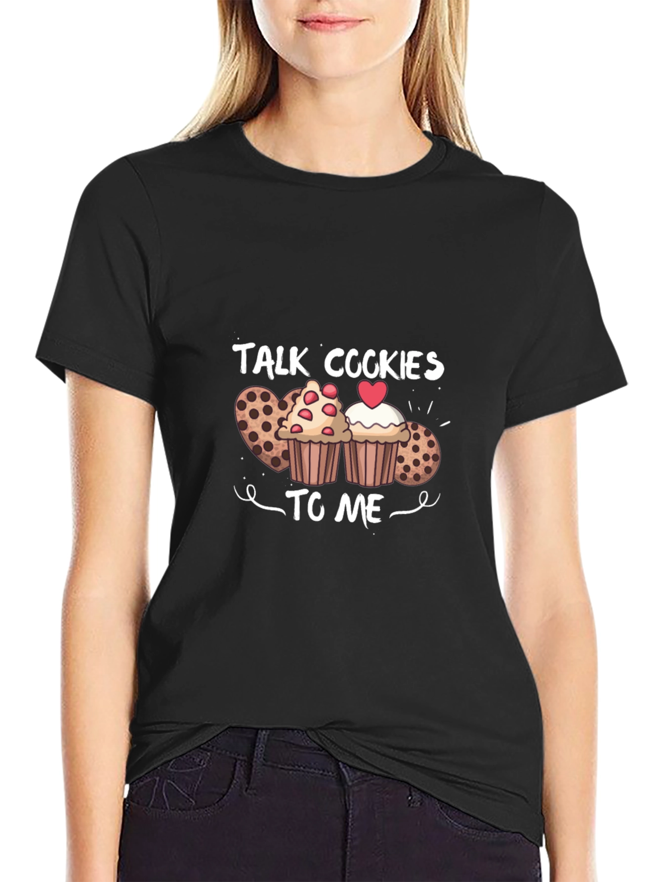 Talk Cookies To Me T-Shirt Black