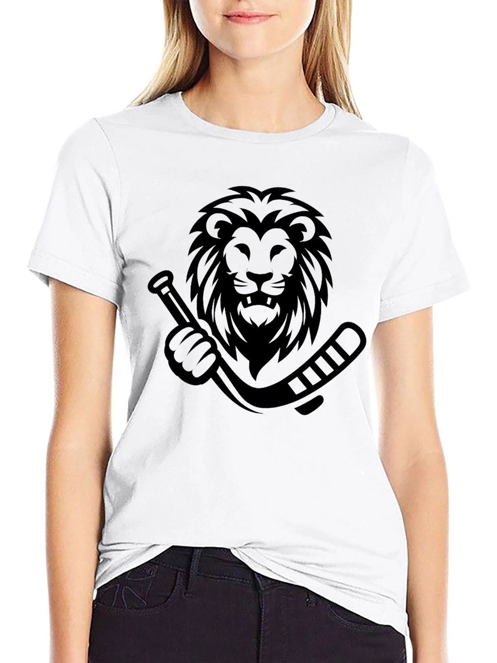 Lion Hockey Black T-Shirt