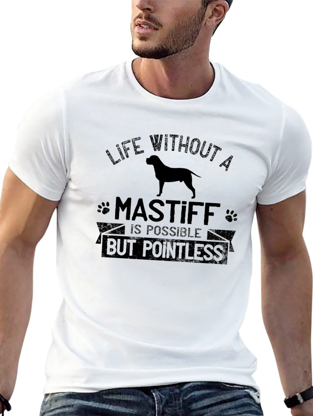 Life Without a Mastiff T-Shirt - Pointless