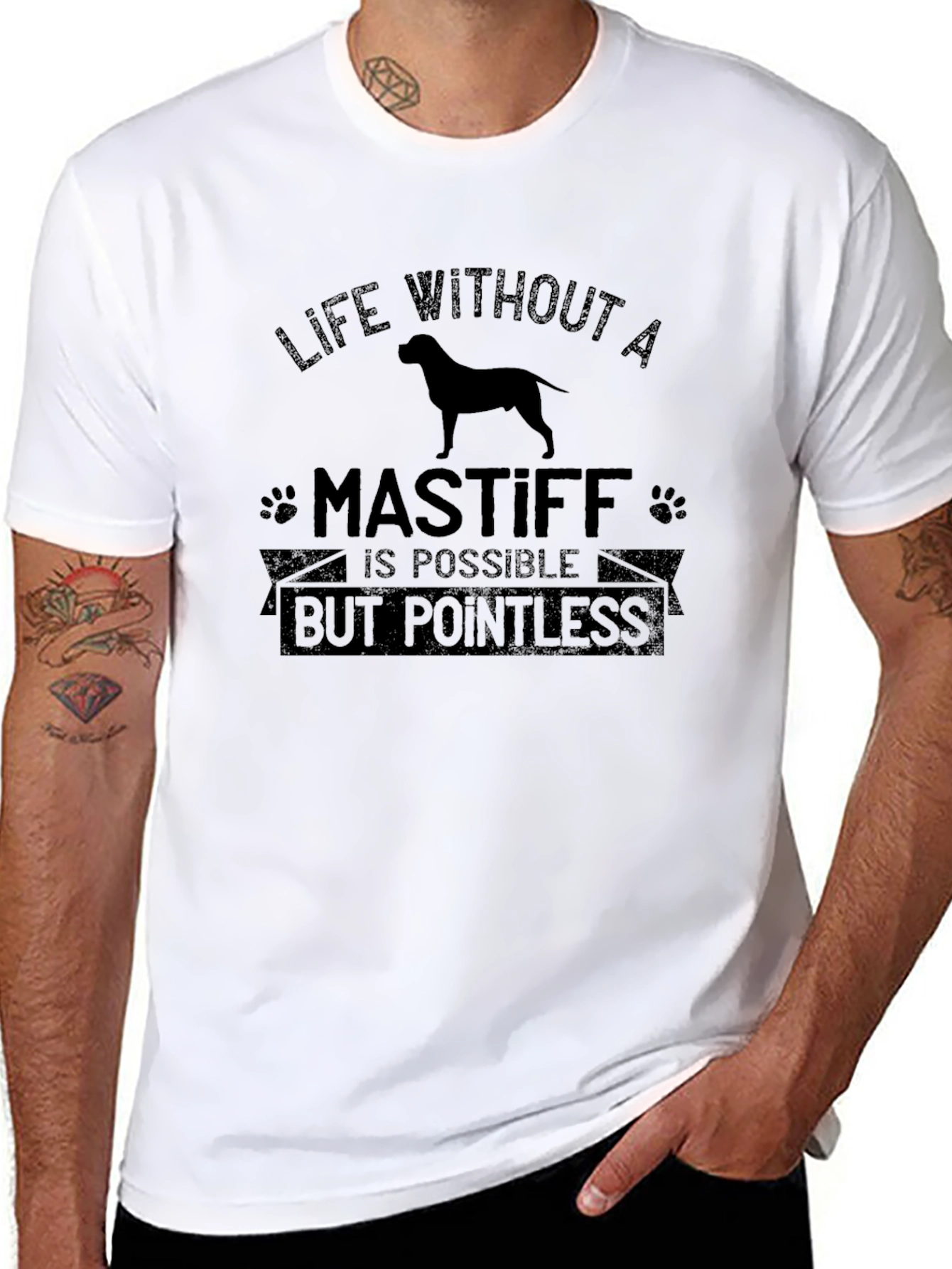 Life Without a Mastiff T-Shirt - Pointless