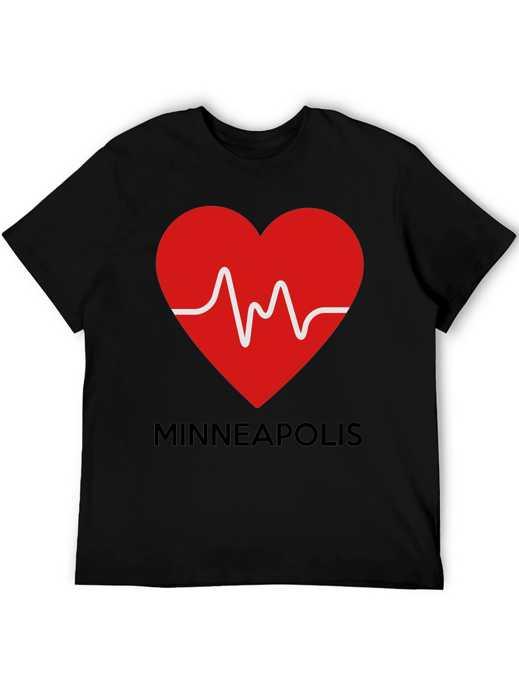 Minneapolis Heartbeat Graphic Tee -  Love MN T-Shirt