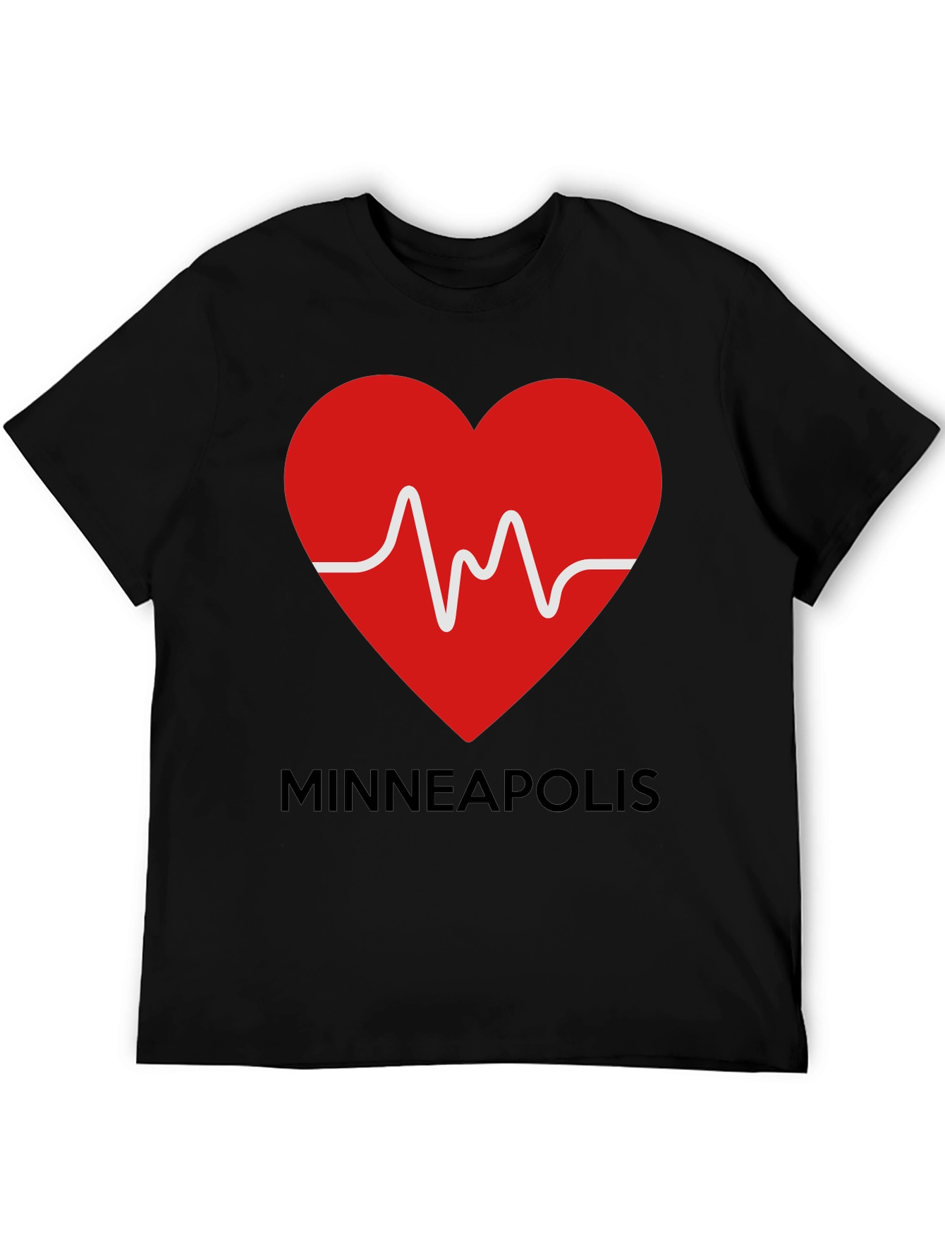 Minneapolis Heartbeat Graphic Tee -  Love MN T-Shirt