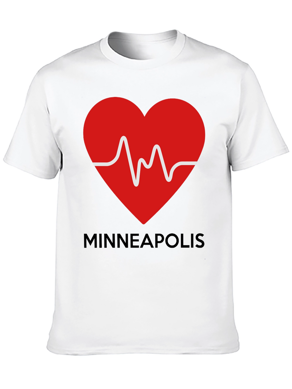 Minneapolis Heartbeat Graphic Tee -  Love MN T-Shirt
