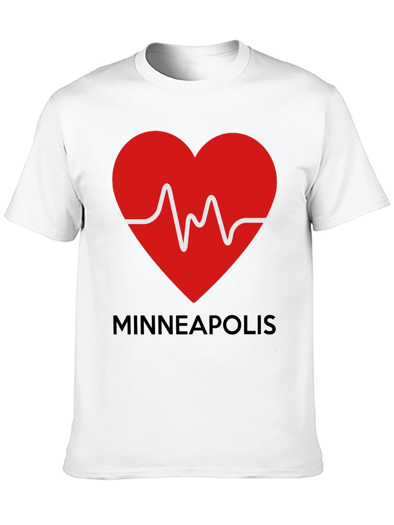Minneapolis Heartbeat Graphic Tee -  Love MN T-Shirt