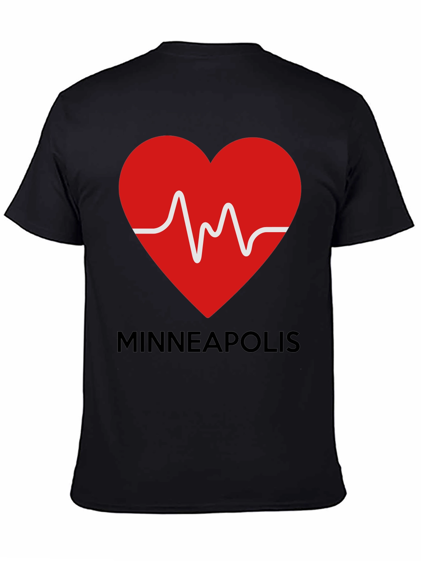 Minneapolis Heartbeat Graphic Tee -  Love MN T-Shirt