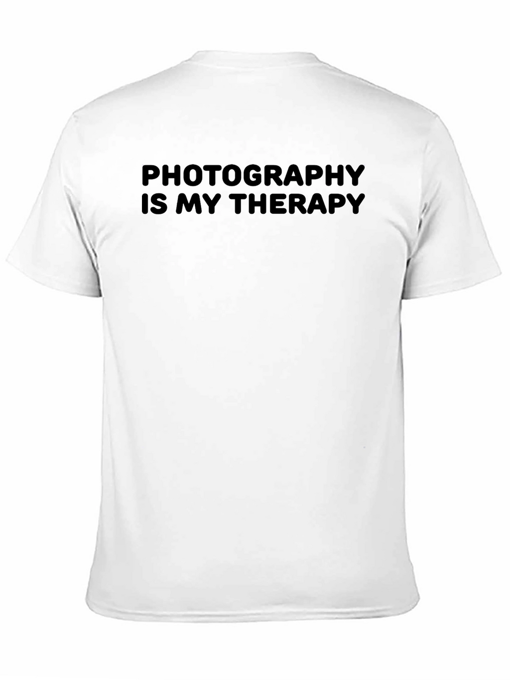 Photography is My Therapy Tee - Black
