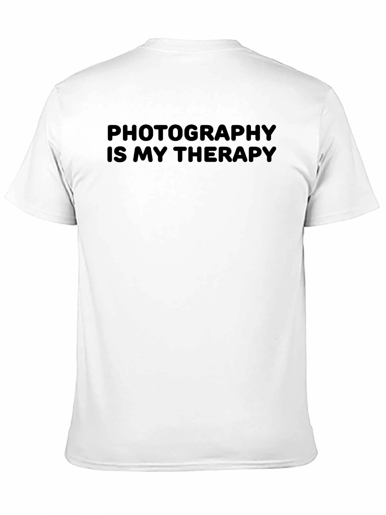 Photography is My Therapy Tee - Black