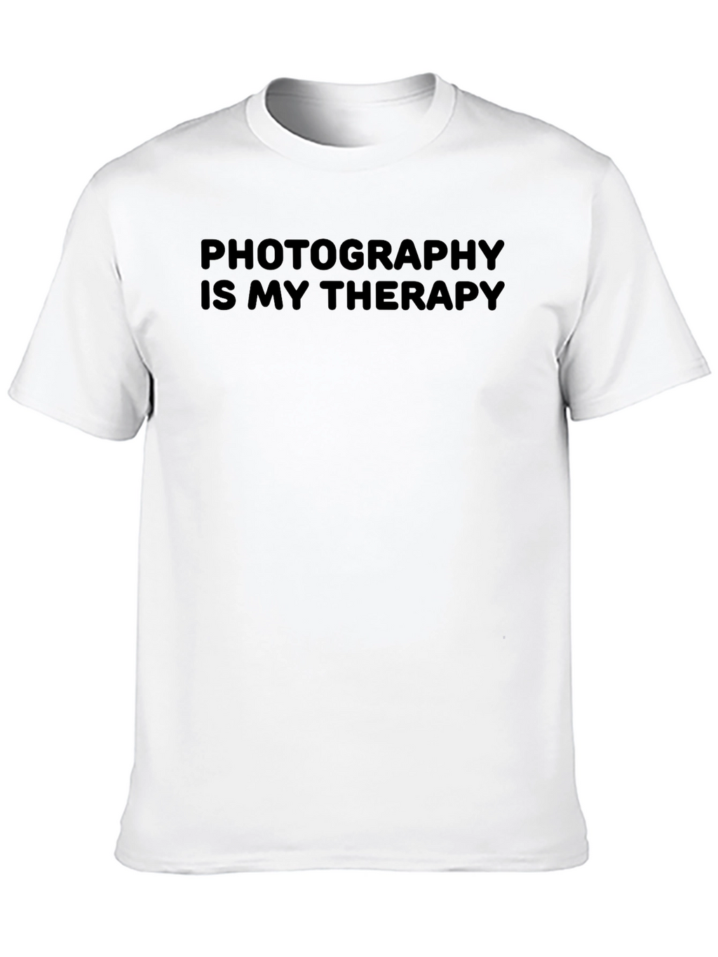Photography is My Therapy Tee - Black