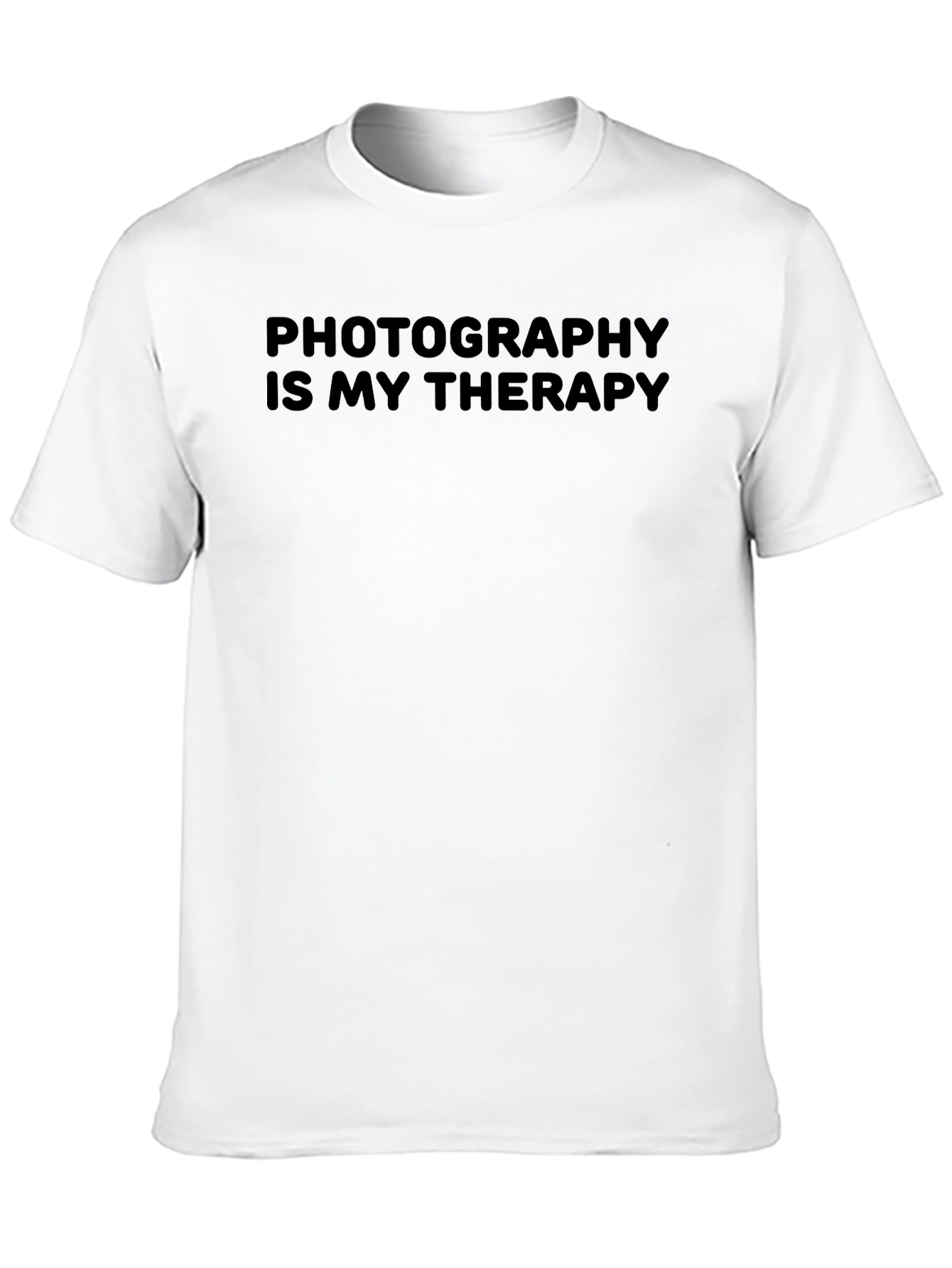 Photography is My Therapy Tee - Black