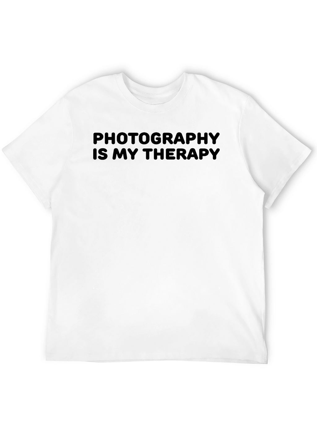 Photography is My Therapy Tee - Black