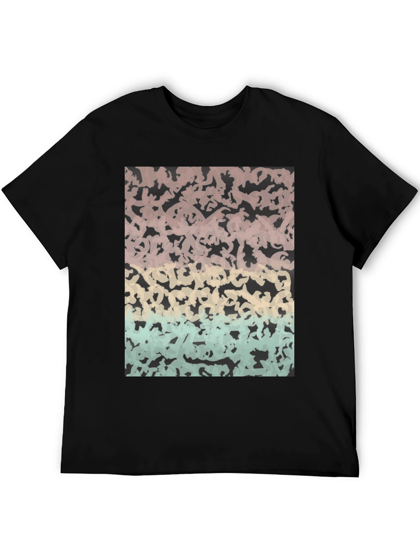 Abstract Camo T-Shirt - Stylish Casual Wear