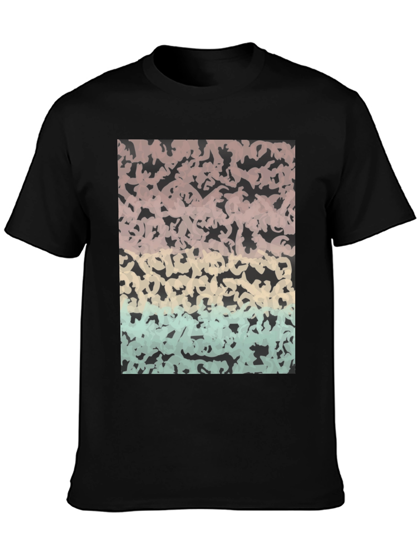 Abstract Camo T-Shirt - Stylish Casual Wear